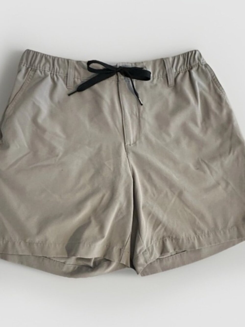 Chubbies Shorts Men Large Gray Stretch Chino 6 Inch Inseam Drawstring Elastic